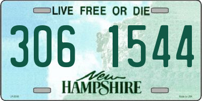 NH license plate 3061544