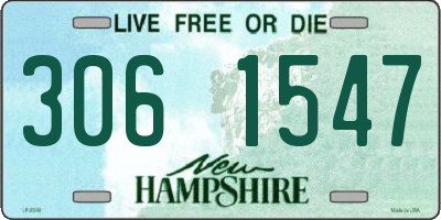 NH license plate 3061547
