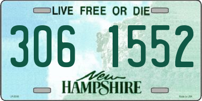 NH license plate 3061552