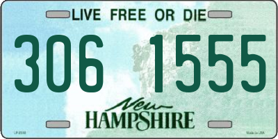 NH license plate 3061555
