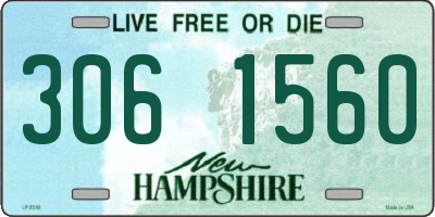 NH license plate 3061560