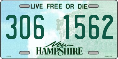 NH license plate 3061562