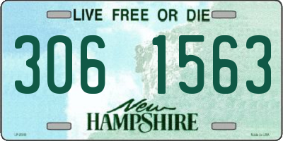 NH license plate 3061563