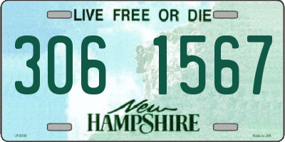 NH license plate 3061567