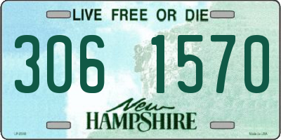 NH license plate 3061570