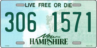NH license plate 3061571