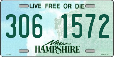 NH license plate 3061572