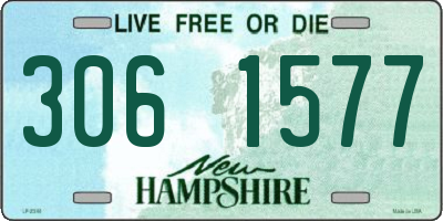 NH license plate 3061577