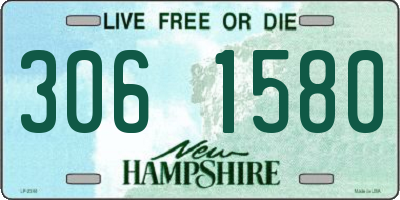 NH license plate 3061580