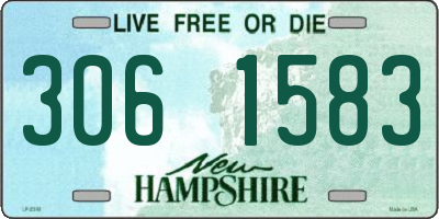 NH license plate 3061583