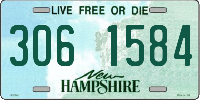 NH license plate 3061584