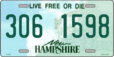 NH license plate 3061598