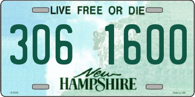 NH license plate 3061600
