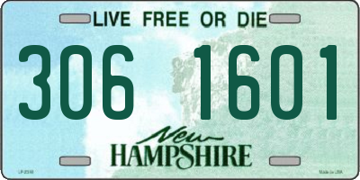 NH license plate 3061601