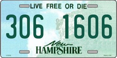 NH license plate 3061606