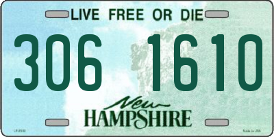 NH license plate 3061610