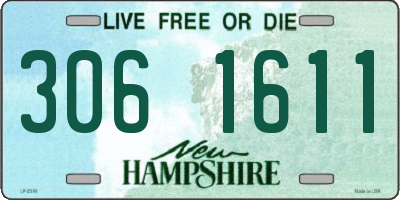 NH license plate 3061611
