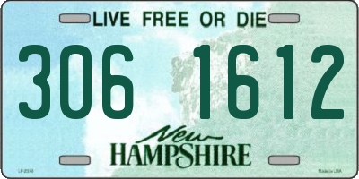 NH license plate 3061612