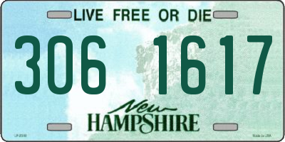 NH license plate 3061617