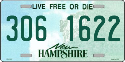NH license plate 3061622