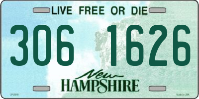 NH license plate 3061626