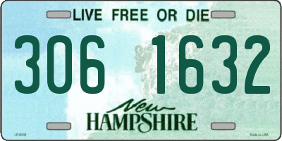 NH license plate 3061632