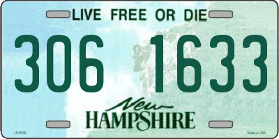 NH license plate 3061633
