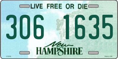 NH license plate 3061635
