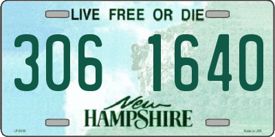 NH license plate 3061640