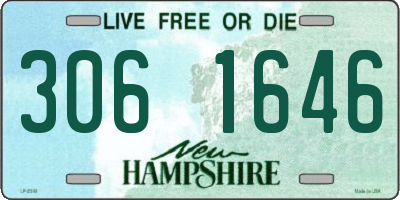NH license plate 3061646