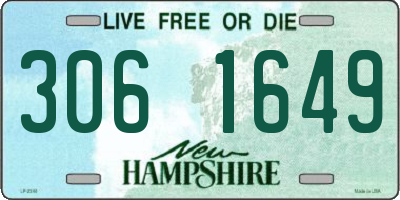 NH license plate 3061649