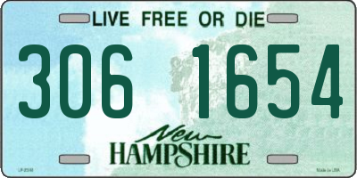 NH license plate 3061654