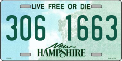 NH license plate 3061663