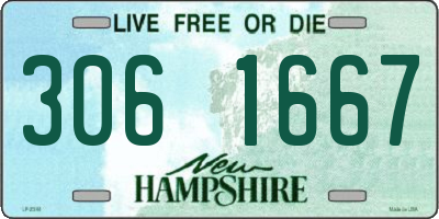 NH license plate 3061667