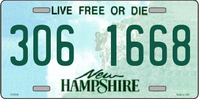 NH license plate 3061668