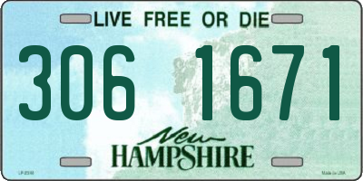 NH license plate 3061671