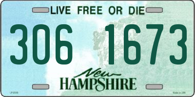 NH license plate 3061673