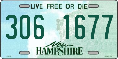 NH license plate 3061677