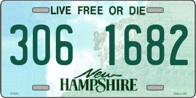 NH license plate 3061682