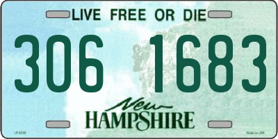 NH license plate 3061683