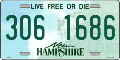 NH license plate 3061686