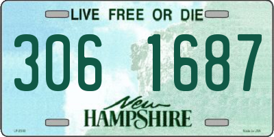 NH license plate 3061687