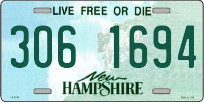 NH license plate 3061694