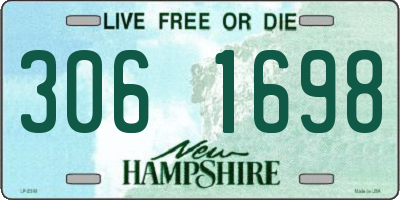 NH license plate 3061698
