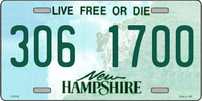 NH license plate 3061700