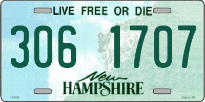 NH license plate 3061707