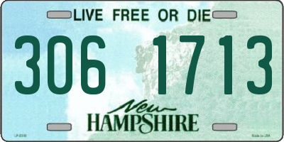 NH license plate 3061713