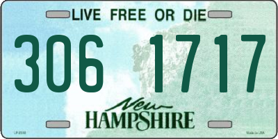 NH license plate 3061717