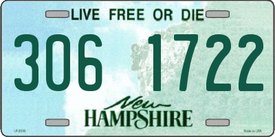NH license plate 3061722