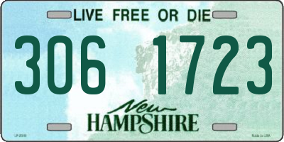 NH license plate 3061723